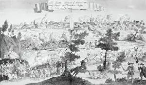 War Scene Near City