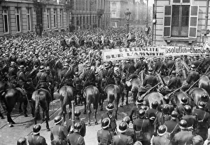 Brussels Prints: War Veterans and Supporters Protesting Against Amnesty Ruling
