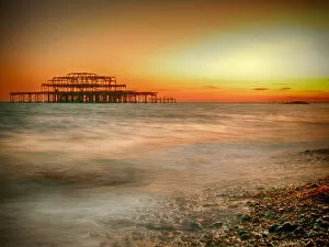 Beautiful Brighton Gallery: Warm Colored Beach Setting