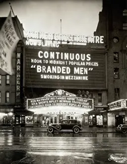 Marquee Prints: Warner Brothers Theatre Marquee