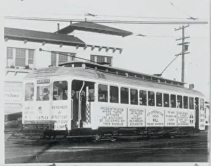 Oakland Prints: Warning Signs on Streetcar