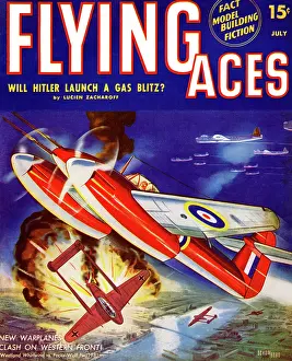 Wwii Prints: Warplanes Clash on the Western Front