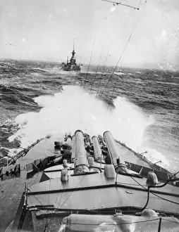 Naval Prints: Warships In Swell