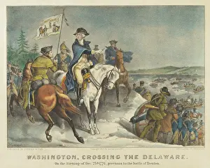 Trenton Prints: Washington, Crossing the Delaware 1876