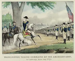 Troops Prints: Washington Taking Command