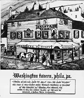 Awning Prints: Washington Tavern In Philadelphia