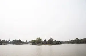 February Prints: Wat Sa Si Surrounded by Water