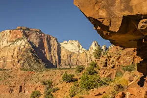 Images Dated 3rd November 2016: Watchman mountain formation, Zion National Park, Utah, USA
