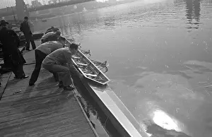 Row Boat Prints: Into The Water