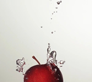 water and apple