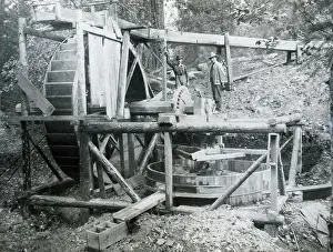 Portland Prints: Water-driven Device for Crushing Gold Ore