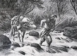 Cary Prints: Water Leaves No Trail Drawing