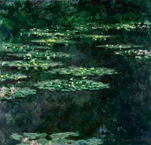 Poetry Prints: The Water Lilies (Les Nymphéas). Artist: Monet, Claude (1840-1926)