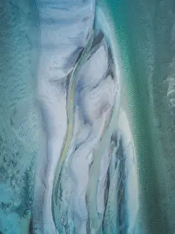 Prints of Aerial Art Aerial Art Prints: Water patterns shot by drone, United Kingdom