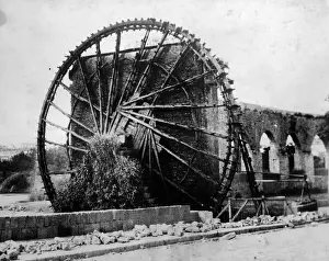 Invention Prints: Water Wheel At Hama