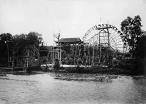 Landscape Machinery Agricultural Prints: Water Wheels