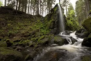 Gorge Prints: Waterfall in the Albschlucht gorge near Menzenschwand