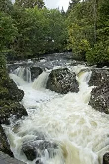 Images Dated 2nd October 2012: Waterfall, Betws-y-Coed, Wales, United Kingdom, Europe