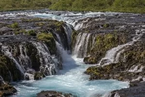 Iceland Gallery: Waterfall Bruarfoss, River Bruara, South Iceland, Iceland
