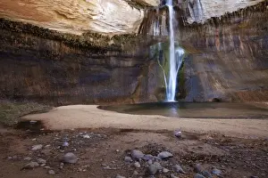 Cataract Prints: Waterfall Calf Creek Falls, Utah, USA, America