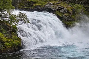 Images Dated 8th August 2012: Waterfall, Flam Valley, Flam, Sogn og Fjordane, Norway
