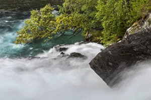 Waterfall, Flam Valley, Flam, Sogn og Fjordane, Norway