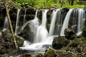 Images Dated 13th June 2014: Waterfall, Geisalpbach stream, Geisalptal valley, Allgau Alps, Allgau, Bavaria, Germany