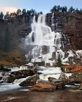 Images Dated 28th October 2011: Waterfall near Voss, Norway