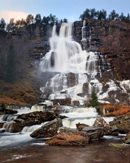 Images Dated 28th October 2011: Waterfall near Voss, Norway