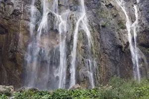 Waterfall in Plitvice Lakes National Park