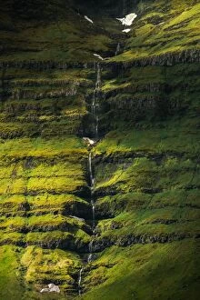 Images Dated 16th June 2014: Waterfall on steep cliff