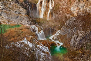 Images Dated 3rd April 2015: Waterfall valley at Plitvicka Jezera in spring