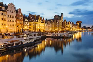 Images Dated 18th June 2016: Waterfront of Motlawa river and Dlugie Pobrzeze in Gdansk, Poland