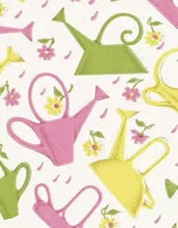Images Dated 24th September 2003: Watering can pattern