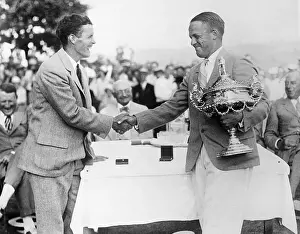 Watts Gunn Prints: Watts Gunn Congratulating Bobby Jones