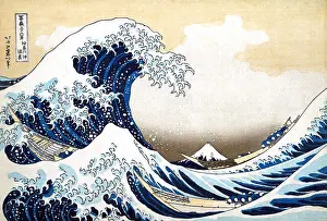 Fishermen Prints: Under the wave of kanagwa