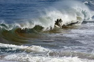 Froth Gallery: Waves with sand near Kovalam, Malabar Coast, Malabar, Kerala, southern India, India, Asia