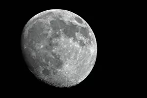 Images Dated 30th October 2009: Waxing Gibbous Moon Over Morro Bay, CA