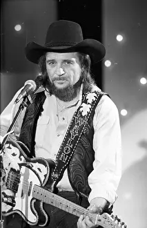 Waylon Jennings Performing