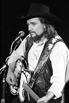 Waylon Jennings Performing