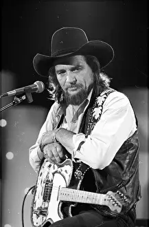 Waylon Jennings Performing