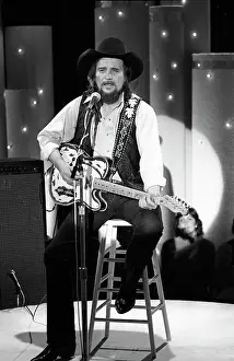 Waylon Jennings Performing