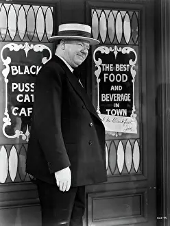 W.C. Fields In Front Of Cafe