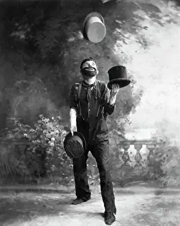 Vaudeville Prints: W.C. Fields Juggling Top Hats