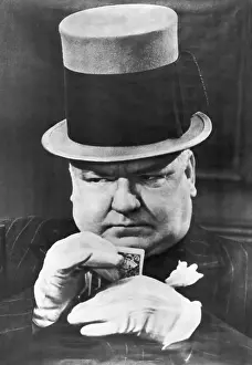 Suspicion Prints: W.C. Fields in Typical Poker Face Pose