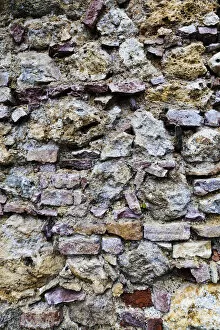 Images Dated 15th July 2012: Weathered stone wall, brick wall