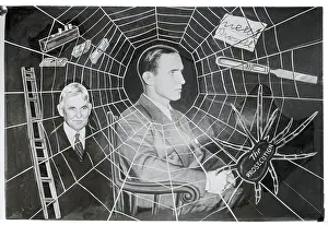 Webbed Depiction of Bruno Hauptmann Situation