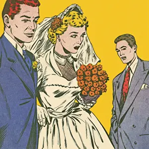Glance Prints: Wedding Couple and Man