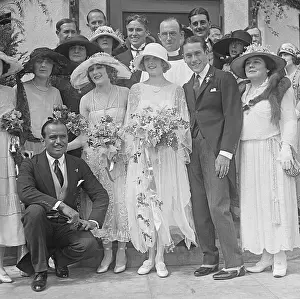 Wedding Party Including Douglas Fairbanks