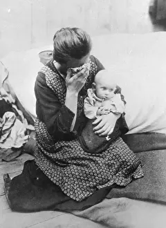 Grief Prints: Weeping German Woman with Baby